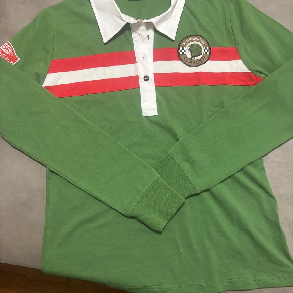 Porsche Classic Green Polo Shirt